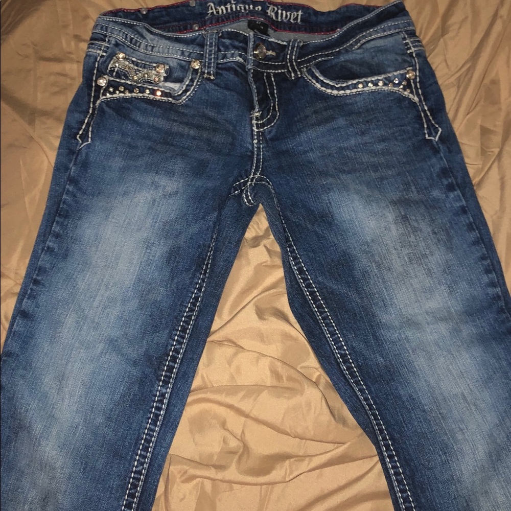 Antique Rivet studded jeans